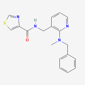 N-({2-[benzyl(methyl)amino]-3-pyridinyl}methyl)-1,3-thiazole-4-carboxamide