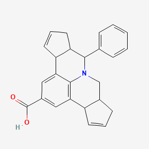 7-phenyl-3b,6,6a,7,9,9a,10,12a-octahydrocyclopenta[c]cyclopenta[4,5]pyrido[3,2,1-ij]quinoline-2-carboxylic acid