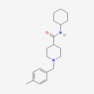 molecular formula C20H30N2O B5026739 N-cyclohexyl-1-(4-methylbenzyl)-4-piperidinecarboxamide 