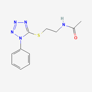 N-{2-[(1-phenyl-1H-tetrazol-5-yl)thio]ethyl}acetamide