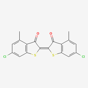 6,6'-dichloro-4,4'-dimethyl-3H,3'H-2,2'-bi-1-benzothiophene-3,3'-dione