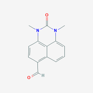 molecular formula C14H12N2O2 B502679 1,3-Dimethyl-2-oxoperimidine-6-carbaldehyde 