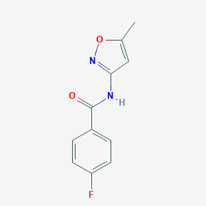 4-fluoro-N-(5-methyl-1,2-oxazol-3-yl)benzamide