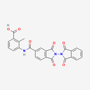 2-methyl-3-{[(1,1',3,3'-tetraoxo-1,1',3,3'-tetrahydro-2,2'-biisoindol-5-yl)carbonyl]amino}benzoic acid