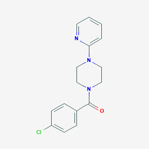 (4-Chlorophenyl)-[4-(2-pyridinyl)-1-piperazinyl]methanone