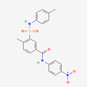 4-methyl-3-{[(4-methylphenyl)amino]sulfonyl}-N-(4-nitrophenyl)benzamide