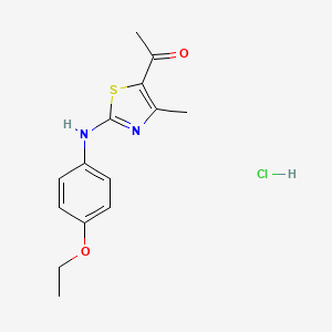 1-{2-[(4-ethoxyphenyl)amino]-4-methyl-1,3-thiazol-5-yl}ethanone hydrochloride