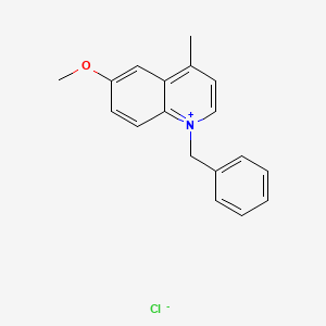 molecular formula C18H18ClNO B5026879 1-benzyl-6-methoxy-4-methylquinolinium chloride 