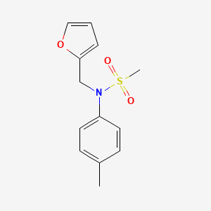 molecular formula C13H15NO3S B5026895 N-(2-furylmethyl)-N-(4-methylphenyl)methanesulfonamide CAS No. 959237-95-7