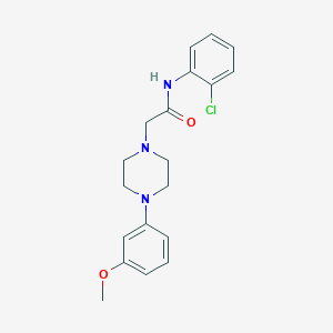 molecular formula C19H22ClN3O2 B5026902 N-(2-chlorophenyl)-2-[4-(3-methoxyphenyl)-1-piperazinyl]acetamide 