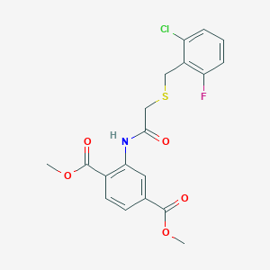 dimethyl 2-({[(2-chloro-6-fluorobenzyl)thio]acetyl}amino)terephthalate