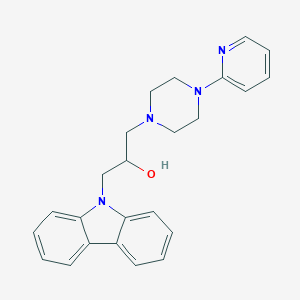 molecular formula C24H26N4O B502694 1-Carbazol-9-yl-3-(4-pyridin-2-yl-piperazin-1-yl)-propan-2-ol CAS No. 305338-04-9