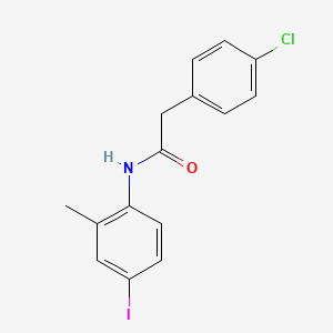 2-(4-chlorophenyl)-N-(4-iodo-2-methylphenyl)acetamide