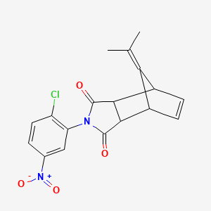 4-(2-chloro-5-nitrophenyl)-10-(1-methylethylidene)-4-azatricyclo[5.2.1.0~2,6~]dec-8-ene-3,5-dione