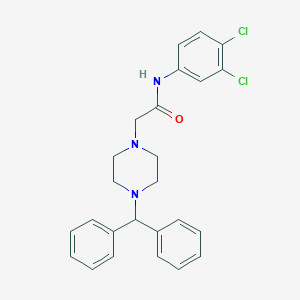 molecular formula C25H25Cl2N3O B502701 2-(4-Benzhydryl-piperazin-1-yl)-N-(3,4-dichloro-phenyl)-acetamide CAS No. 337495-93-9