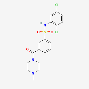 N-(2,5-dichlorophenyl)-3-[(4-methyl-1-piperazinyl)carbonyl]benzenesulfonamide