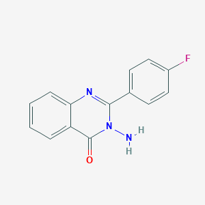 molecular formula C14H10FN3O B502704 3-amino-2-(4-fluorophenyl)quinazolin-4(3H)-one CAS No. 388106-35-2