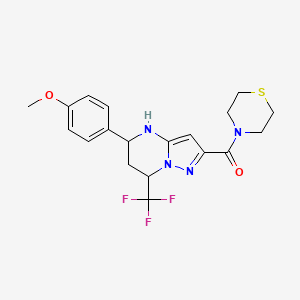 5-(4-methoxyphenyl)-2-(4-thiomorpholinylcarbonyl)-7-(trifluoromethyl)-4,5,6,7-tetrahydropyrazolo[1,5-a]pyrimidine