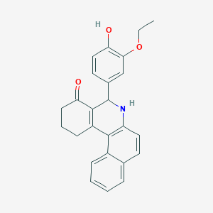 5-(3-ethoxy-4-hydroxyphenyl)-2,3,5,6-tetrahydrobenzo[a]phenanthridin-4(1H)-one