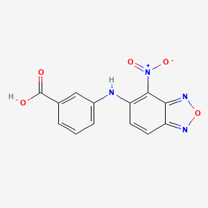 molecular formula C13H8N4O5 B5027070 3-[(4-nitro-2,1,3-benzoxadiazol-5-yl)amino]benzoic acid 