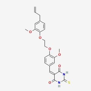 5-{4-[2-(4-allyl-2-methoxyphenoxy)ethoxy]-3-methoxybenzylidene}-2-thioxodihydro-4,6(1H,5H)-pyrimidinedione