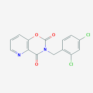 molecular formula C14H8Cl2N2O3 B502708 3-(2,4-dichlorobenzyl)-2H-pyrido[2,3-e][1,3]oxazine-2,4(3H)-dione 