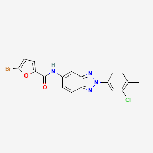 5-bromo-N-[2-(3-chloro-4-methylphenyl)-2H-1,2,3-benzotriazol-5-yl]-2-furamide