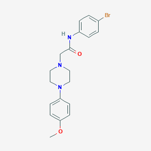 molecular formula C19H22BrN3O2 B502711 N-(4-bromophenyl)-2-[4-(4-methoxyphenyl)piperazin-1-yl]acetamide CAS No. 483351-09-3
