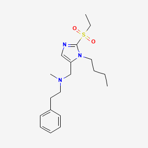 N-{[1-butyl-2-(ethylsulfonyl)-1H-imidazol-5-yl]methyl}-N-methyl-2-phenylethanamine