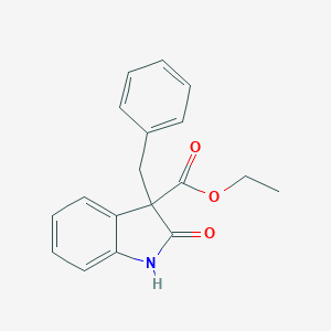 molecular formula C18H17NO3 B502712 Ethyl 3-benzyl-2-oxo-3-indolinecarboxylate 