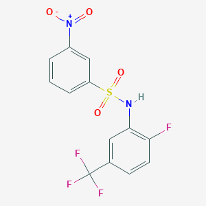 N-[2-fluoro-5-(trifluoromethyl)phenyl]-3-nitrobenzenesulfonamide