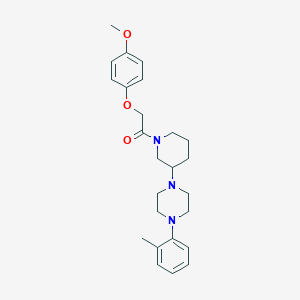 1-{1-[(4-methoxyphenoxy)acetyl]-3-piperidinyl}-4-(2-methylphenyl)piperazine