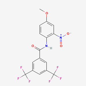 N-(4-methoxy-2-nitrophenyl)-3,5-bis(trifluoromethyl)benzamide