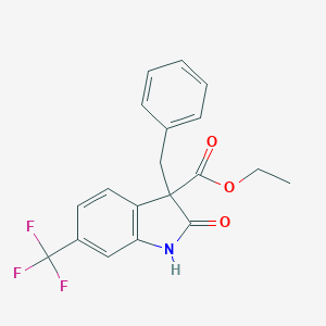 Ethyl 3-benzyl-2-oxo-6-(trifluoromethyl)-3-indolinecarboxylate