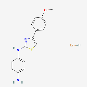 N-[4-(4-methoxyphenyl)-1,3-thiazol-2-yl]-1,4-benzenediamine hydrobromide