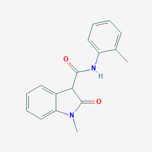molecular formula C17H16N2O2 B502722 1-methyl-N-(2-methylphenyl)-2-oxo-3-indolinecarboxamide 