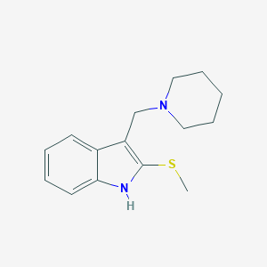 2-methylsulfanyl-3-(piperidin-1-ylmethyl)-1H-indole