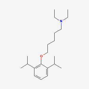 molecular formula C21H37NO B5027270 5-(2,6-diisopropylphenoxy)-N,N-diethyl-1-pentanamine 