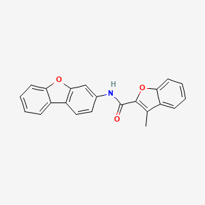 molecular formula C22H15NO3 B5027283 N-dibenzo[b,d]furan-3-yl-3-methyl-1-benzofuran-2-carboxamide 