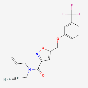 N-allyl-N-2-propyn-1-yl-5-{[3-(trifluoromethyl)phenoxy]methyl}-3-isoxazolecarboxamide