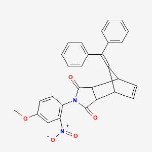 10-(diphenylmethylene)-4-(4-methoxy-2-nitrophenyl)-4-azatricyclo[5.2.1.0~2,6~]dec-8-ene-3,5-dione