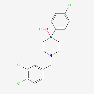 molecular formula C18H18Cl3NO B5027319 4-(4-chlorophenyl)-1-(3,4-dichlorobenzyl)-4-piperidinol 