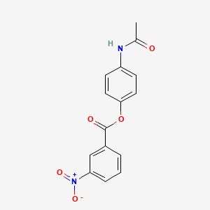 molecular formula C15H12N2O5 B5027351 4-(acetylamino)phenyl 3-nitrobenzoate 