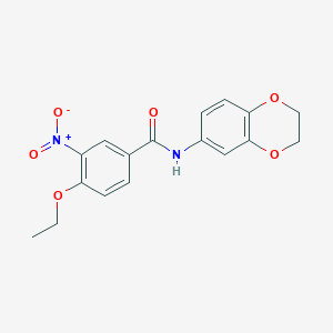 N-(2,3-dihydro-1,4-benzodioxin-6-yl)-4-ethoxy-3-nitrobenzamide