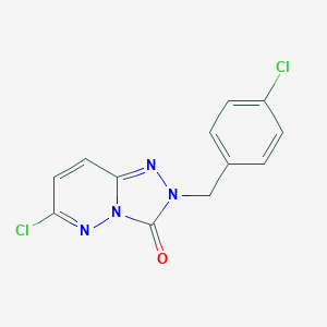 molecular formula C12H8Cl2N4O B502737 6-chloro-2-(4-chlorobenzyl)[1,2,4]triazolo[4,3-b]pyridazin-3(2H)-one 