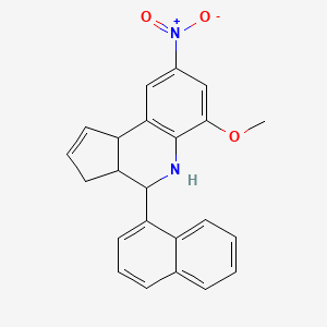 molecular formula C23H20N2O3 B5027374 6-methoxy-4-(1-naphthyl)-8-nitro-3a,4,5,9b-tetrahydro-3H-cyclopenta[c]quinoline 