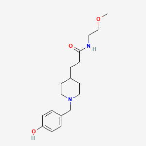 3-[1-(4-hydroxybenzyl)-4-piperidinyl]-N-(2-methoxyethyl)propanamide