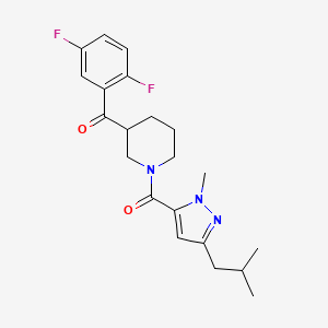 (2,5-difluorophenyl){1-[(3-isobutyl-1-methyl-1H-pyrazol-5-yl)carbonyl]-3-piperidinyl}methanone