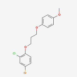 4-bromo-2-chloro-1-[3-(4-methoxyphenoxy)propoxy]benzene