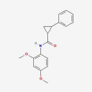 molecular formula C18H19NO3 B5027472 N-(2,4-dimethoxyphenyl)-2-phenylcyclopropanecarboxamide 